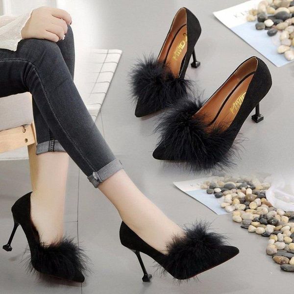 dress shoes 2021 fashion women wild suede pointed shallow woman mouth single stiletto female high heels classic womens, Black
dress shoes 2021 fashion women wild suede pointed shallow woman mouth single stiletto female high heels classic womens, Black