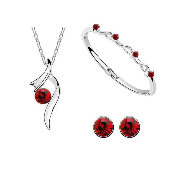 jewelry sets luxury designer bracelet arrival stylish simple bridal silver plated rhinestone inlaid necklace earrings for girl female, Black
jewelry sets luxury designer bracelet arrival stylish simple bridal silver plated rhinestone inlaid necklace earrings for girl female, Black