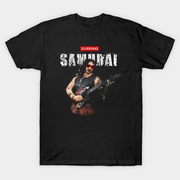 samurai silverhand music rock panting color passion funny gift black t-shirt, White;black
samurai silverhand music rock panting color passion funny gift black t-shirt, White;black