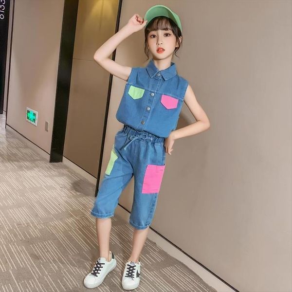 kids summer clothes set for girls denim shirt and pants 2pcs children outfits clothing tracksuit 6 8 10 12 years, White
kids summer clothes set for girls denim shirt and pants 2pcs children outfits clothing tracksuit 6 8 10 12 years, White