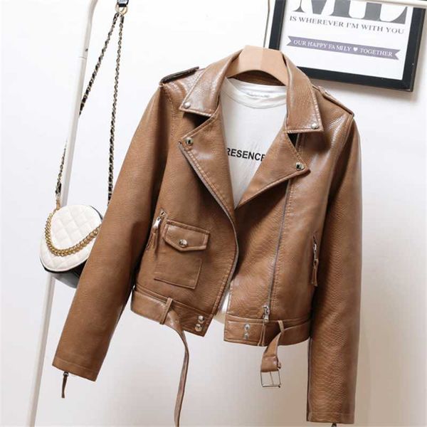 women's leather & faux spring and autumn black jacket zipper snake print coat lapel collar motorcycle with belt
women's leather & faux spring and autumn black jacket zipper snake print coat lapel collar motorcycle with belt