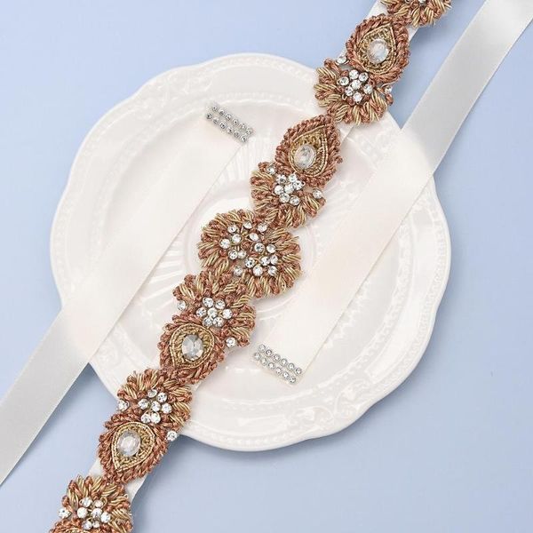wedding sashes trixy s436 rose gold belt bridal beaded rhinestone formal dress belts for women fancy, White
wedding sashes trixy s436 rose gold belt bridal beaded rhinestone formal dress belts for women fancy, White
