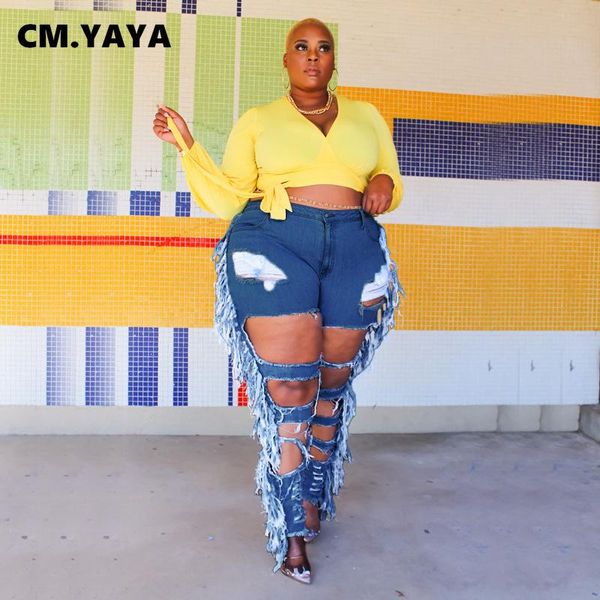 plus size pants cm.yaya women jeans tassel hole ripped zipper pockets skinny pencil long denim fashion high streetwear autumn
plus size pants cm.yaya women jeans tassel hole ripped zipper pockets skinny pencil long denim fashion high streetwear autumn
