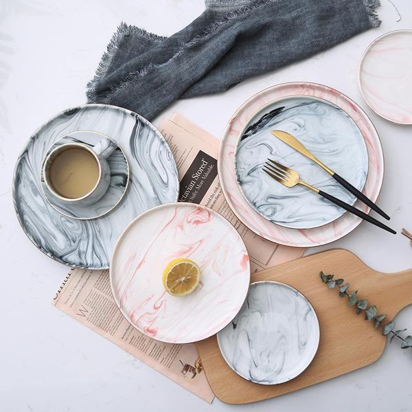 dishes & plates creative marbling ceramic and dishs fruit tray cake steak plate dinnerware breakfast round dish tableware 
dishes & plates creative marbling ceramic and dishs fruit tray cake steak plate dinnerware breakfast round dish tableware