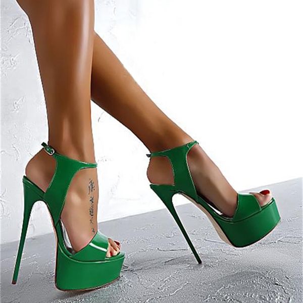 dress shoes 16cm super high platform stiletto heels red wedding women sandals size 34 to 40, Black
dress shoes 16cm super high platform stiletto heels red wedding women sandals size 34 to 40, Black