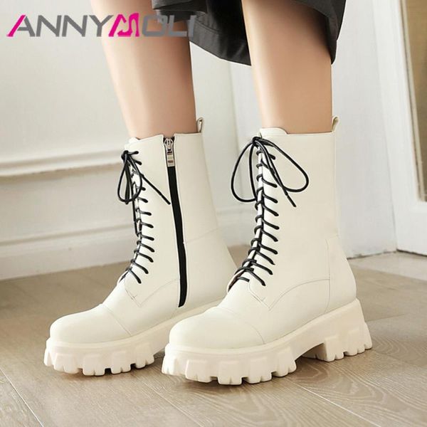 boots annymoli motorcycle woman high heel ankle zip platform thick short lace up female shoes autumn winter 43, Black
boots annymoli motorcycle woman high heel ankle zip platform thick short lace up female shoes autumn winter 43, Black