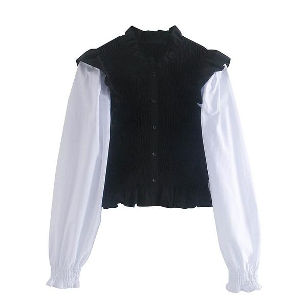 fandy lokar stand collar blouses women fashion elastic patchwork shirts elegant ruffles long sleeve female ladies hj women's &, White
fandy lokar stand collar blouses women fashion elastic patchwork shirts elegant ruffles long sleeve female ladies hj women's &, White