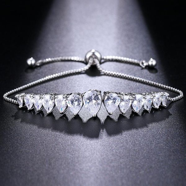 link, chain ekopdee fashion zircon bracelet bangle for women water drop cubic zirconia bracelets female wedding jewelry gift 2021, Black
link, chain ekopdee fashion zircon bracelet bangle for women water drop cubic zirconia bracelets female wedding jewelry gift 2021, Black