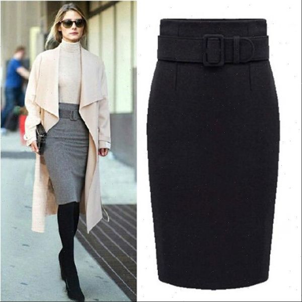 fashion autumn winter cotton women skirts plus size high waist casual midi pencil skirt female, Black
fashion autumn winter cotton women skirts plus size high waist casual midi pencil skirt female, Black