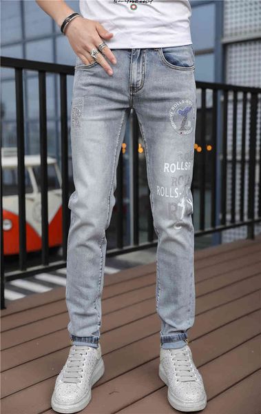 jean summer of european men drill impression fashion sweb bbtyfit bbb1 small leg jeans, Blue
jean summer of european men drill impression fashion sweb bbtyfit bbb1 small leg jeans, Blue