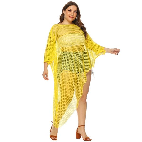 women fashion beach mesh blouse spring and summer hollow out a line collar long sleeve irregular loose cover up women's blouses & shirt, White
women fashion beach mesh blouse spring and summer hollow out a line collar long sleeve irregular loose cover up women's blouses & shirt, White