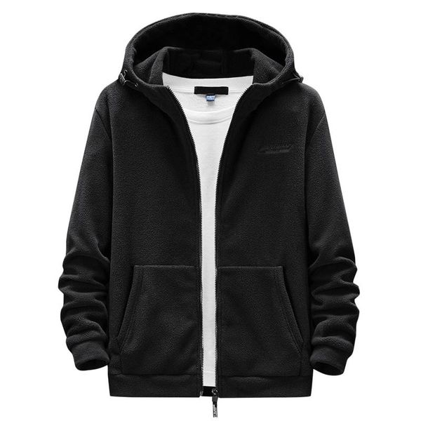 men's wool & blends fashionable winter jacket plus size casual solid hooded coat fleece long sleeve pocket zipper high quality, Black
men's wool & blends fashionable winter jacket plus size casual solid hooded coat fleece long sleeve pocket zipper high quality, Black