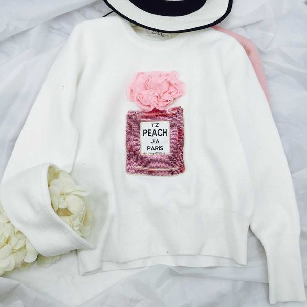 women's t-shirt -jersey de punto con estampado floral 3d para mujer, jersey bonito lentejuelas 8bbn, White
women's t-shirt -jersey de punto con estampado floral 3d para mujer, jersey bonito lentejuelas 8bbn, White