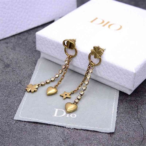 75% off outlet online family 20-year new love star tassel earrings red letter earrings for women, Silver
75% off outlet online family 20-year new love star tassel earrings red letter earrings for women, Silver