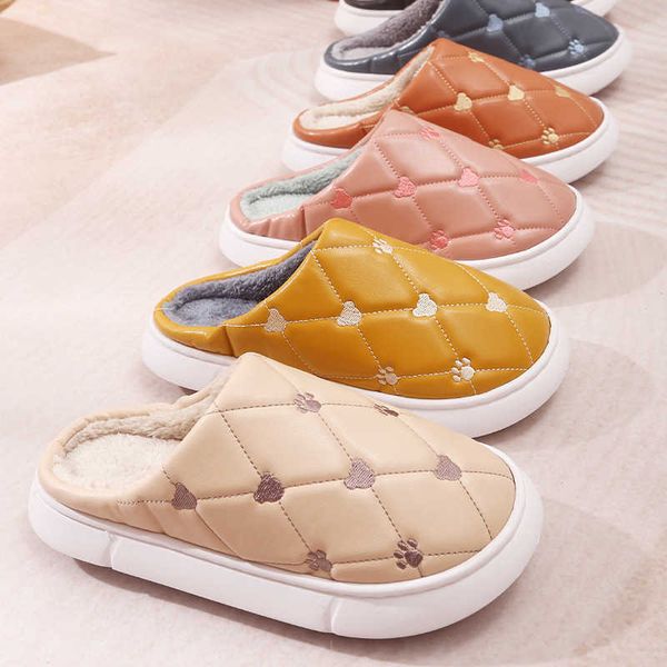 women slippers indoor leather slippers winter waterproof warm home fur women slipper male couple platform shoes fluffy big sizes h0827, Black
women slippers indoor leather slippers winter waterproof warm home fur women slipper male couple platform shoes fluffy big sizes h0827, Black