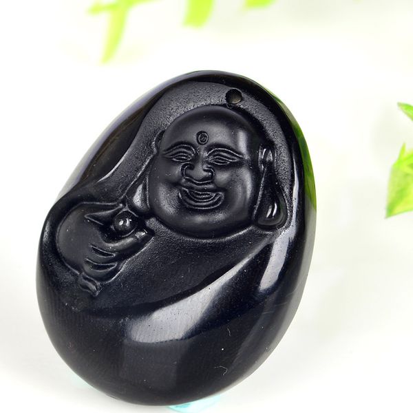 fine jewelry natural obsidian jade pendant of the buddha necklace for lucky amuiet women men, Black;brown
fine jewelry natural obsidian jade pendant of the buddha necklace for lucky amuiet women men, Black;brown