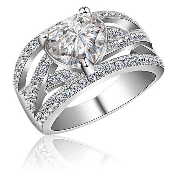925 sterling silver princess heart zircon engagement rings for women crystals wedding ring band jewelry cluster, Golden;silver
925 sterling silver princess heart zircon engagement rings for women crystals wedding ring band jewelry cluster, Golden;silver