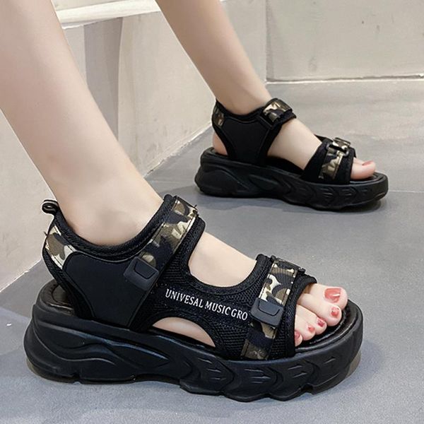 dress shoes rimocy camouflage platform sports sandals women summer casual thick sole beach woman comfort hollow out sandalias mujer, Black
dress shoes rimocy camouflage platform sports sandals women summer casual thick sole beach woman comfort hollow out sandalias mujer, Black