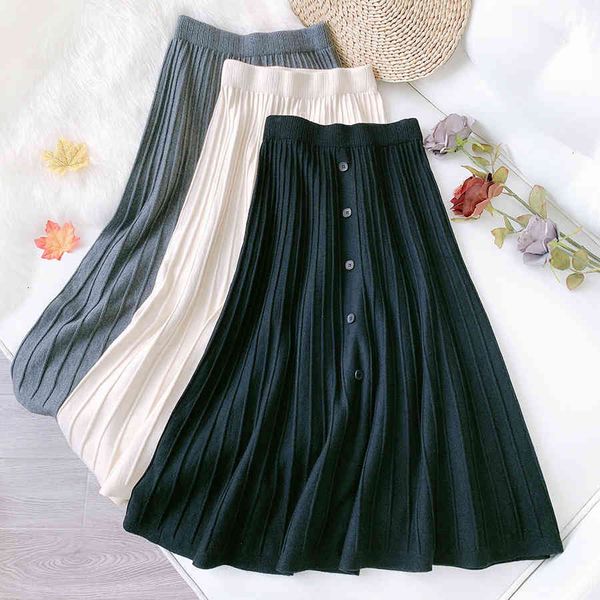 Skirts skirts Womens Winter Long Single-breasted Buttoned High Waist Korean Fashion Clothing All-match Casual Solid Color A-line Skirt VN18, Black
Skirts skirts Womens Winter Long Single-breasted Buttoned High Waist Korean Fashion Clothing All-match Casual Solid Color A-line Skirt VN18, Black