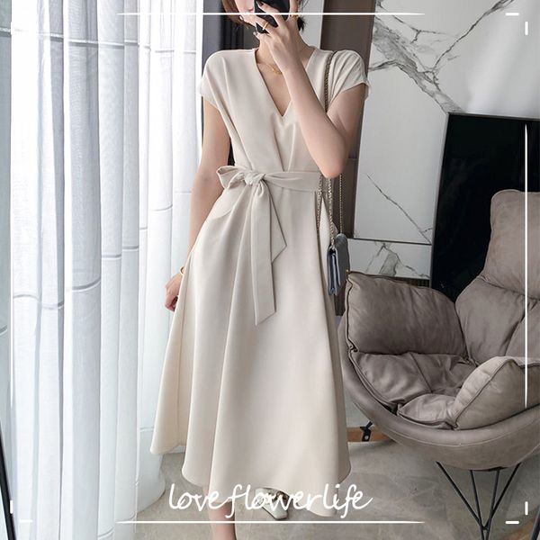 elegant slim dress women v-neck short sleeve casual midi dress office lady dress korean evening party summer chic 210521, Black;gray
elegant slim dress women v-neck short sleeve casual midi dress office lady dress korean evening party summer chic 210521, Black;gray