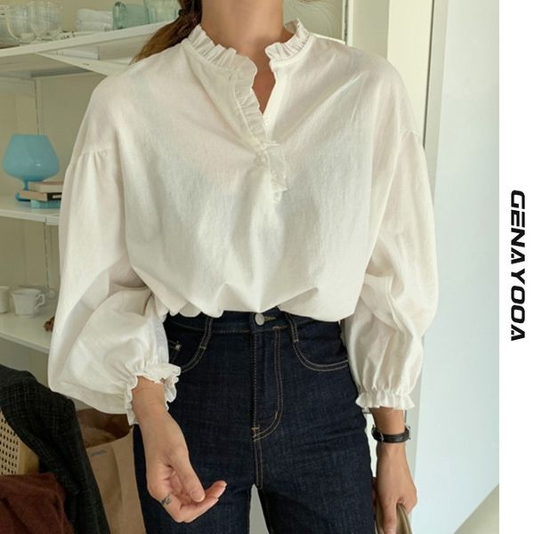 genayooa elegant blouse long sleeve womens and blouses streetwear ladies casual loose white shirt spring 210417
genayooa elegant blouse long sleeve womens and blouses streetwear ladies casual loose white shirt spring 210417