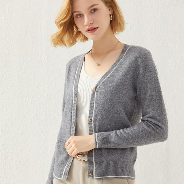 women's knits & tees beliarst 2021 v-neck colorblock loose cardigan button long sleeve knitted wool sweater autumn winter ladies clothe, White
women's knits & tees beliarst 2021 v-neck colorblock loose cardigan button long sleeve knitted wool sweater autumn winter ladies clothe, White