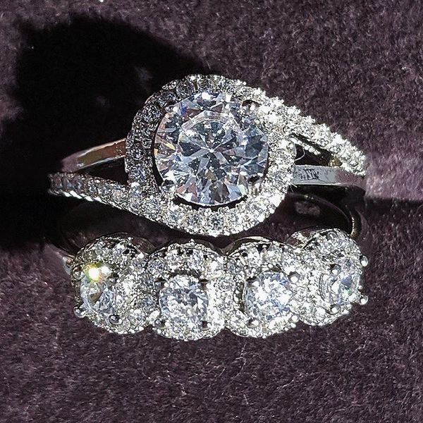 cluster rings 2021 luxury round 925 sterling silver wedding ring set for women lady anniversary gift jewelry wholesale moonso r5134, Golden;silver
cluster rings 2021 luxury round 925 sterling silver wedding ring set for women lady anniversary gift jewelry wholesale moonso r5134, Golden;silver
