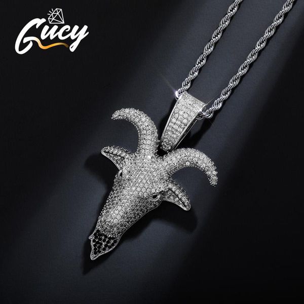 animal goat pendant with tennis chain iced out micro pave cubic zircon necklace jewelry for gift necklaces, Silver
animal goat pendant with tennis chain iced out micro pave cubic zircon necklace jewelry for gift necklaces, Silver