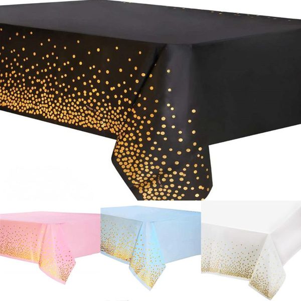 disposable dinnerware black gold tablecloth gold/silver dot table cover for happy birthday party supplies wedding decorations 1pc 137*
disposable dinnerware black gold tablecloth gold/silver dot table cover for happy birthday party supplies wedding decorations 1pc 137*