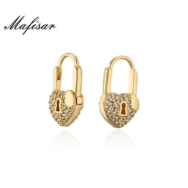 hoop & huggie mafisar fashion bohemian design heart lock earrings for women gold color female party jewelry femme brinco, Golden;silver
hoop & huggie mafisar fashion bohemian design heart lock earrings for women gold color female party jewelry femme brinco, Golden;silver