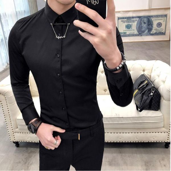 men's dress shirts fashion male autumn high-grade pure cotton business / slim casual lapel long-sleeve shirt clothing s-xxl, White;black
men's dress shirts fashion male autumn high-grade pure cotton business / slim casual lapel long-sleeve shirt clothing s-xxl, White;black