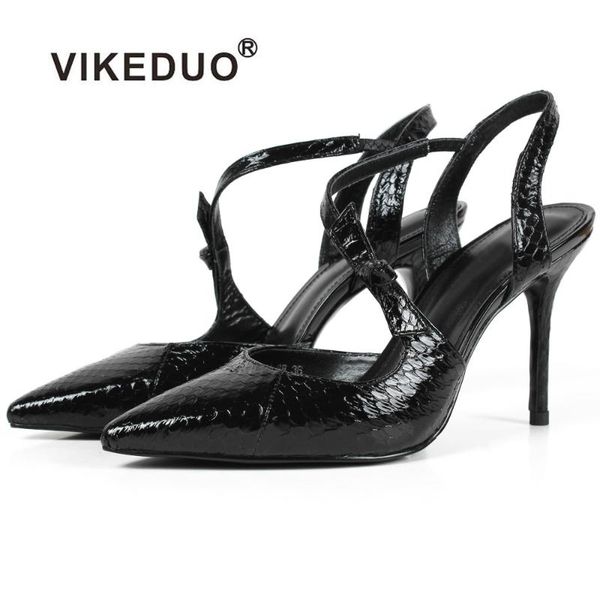 vikeduo 2021 summer women high heel sandals pointed toe snakeskin fashion black shoes ladies wedding party handmade sapatos
vikeduo 2021 summer women high heel sandals pointed toe snakeskin fashion black shoes ladies wedding party handmade sapatos