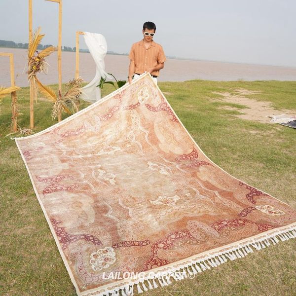 carpets 7.4'x10.3' traditional persian design handknotted rug luxury handmade silk carpet (yl1581a)
carpets 7.4'x10.3' traditional persian design handknotted rug luxury handmade silk carpet (yl1581a)