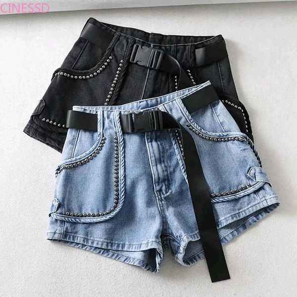 women wide leg cargo shorts 2021 spring autumn street casual high waist short with pockets fashion nail bead women's jeans, Blue
women wide leg cargo shorts 2021 spring autumn street casual high waist short with pockets fashion nail bead women's jeans, Blue