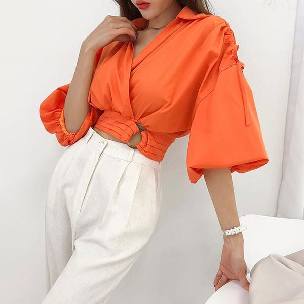 women's blouses & shirts female pullover for women v neck puff half sleeve hollow out casual summer clothing fashion, White
women's blouses & shirts female pullover for women v neck puff half sleeve hollow out casual summer clothing fashion, White