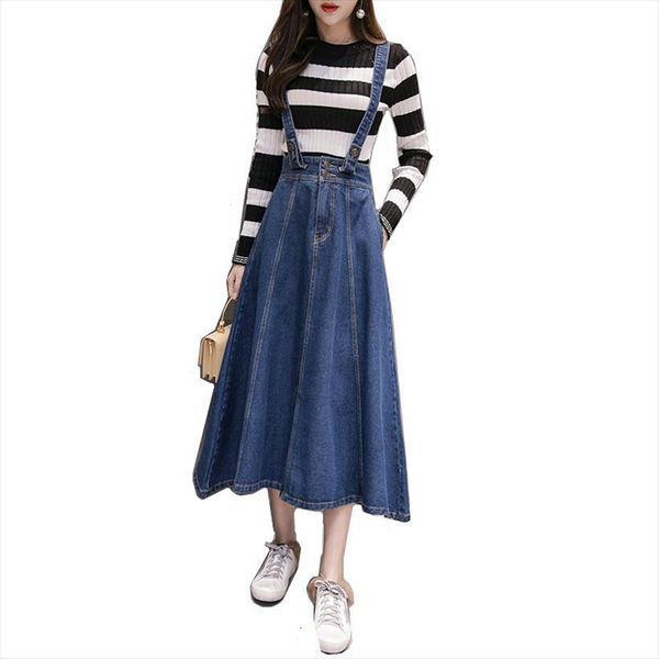 spring amp autumn denim women skirt suspender korean style with detachable strap for young mid length bsq072, Black
spring amp autumn denim women skirt suspender korean style with detachable strap for young mid length bsq072, Black