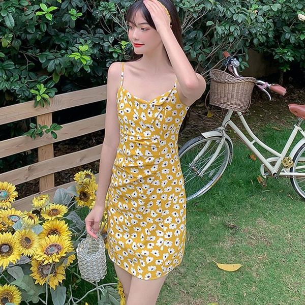 women's dress beach style v-neck daisy print sling canonicals korean summer fashion asymmetric yellow above knee vestidos casual dresse, Black;gray
women's dress beach style v-neck daisy print sling canonicals korean summer fashion asymmetric yellow above knee vestidos casual dresse, Black;gray
