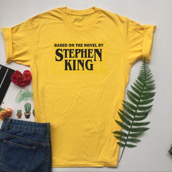 women's t-shirt kuakuayu hjn based on the novel by stephen king t shirt horror fashion halloween losers club vintage, White
women's t-shirt kuakuayu hjn based on the novel by stephen king t shirt horror fashion halloween losers club vintage, White