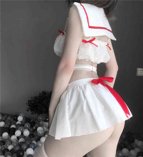 sailor moon outfit for women white chiffon cute school girl dress anime see through lingerie erotic student comfortable set, Black;white
sailor moon outfit for women white chiffon cute school girl dress anime see through lingerie erotic student comfortable set, Black;white