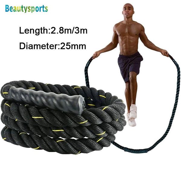 3m* 25mm heavy jump rope crossfit weighted battle skipping ropes power improve strenght training fitness home gym equipment
3m* 25mm heavy jump rope crossfit weighted battle skipping ropes power improve strenght training fitness home gym equipment