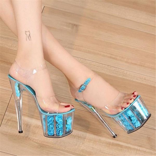 women fashion 17cm high heel peep toe sandals transparent crystal flowers platform wedding shoes model catwalk stilettos, Black
women fashion 17cm high heel peep toe sandals transparent crystal flowers platform wedding shoes model catwalk stilettos, Black