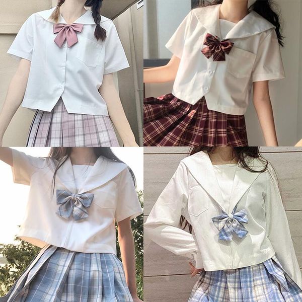 women japanese classical jk shirt girl white black summer short sleeve sailor suits for school uniforms students cloths clothing sets
women japanese classical jk shirt girl white black summer short sleeve sailor suits for school uniforms students cloths clothing sets