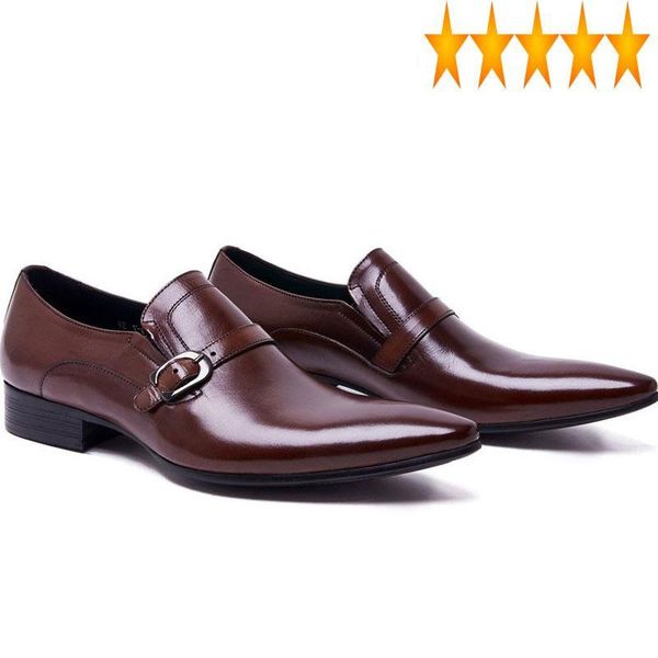dress shoes mens fashion genuine leather formal business male classic slip on pointed toe block low heel party footwear, Black
dress shoes mens fashion genuine leather formal business male classic slip on pointed toe block low heel party footwear, Black