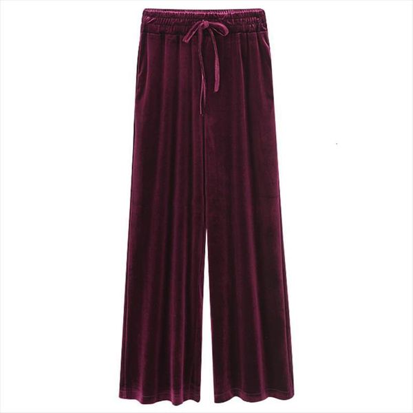 autumn winter thick velvet womens capri elastic waist casual wide leg plus size black loose trousers 6xl, Black;white
autumn winter thick velvet womens capri elastic waist casual wide leg plus size black loose trousers 6xl, Black;white