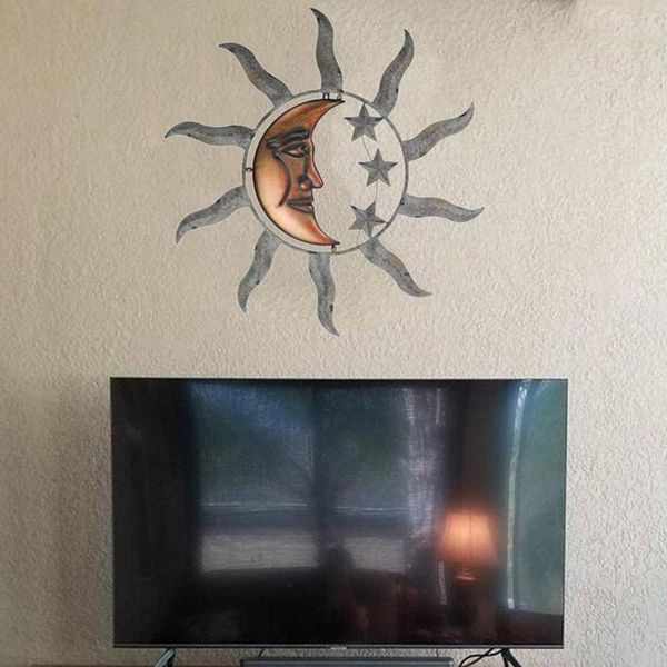 decorative objects & figurines metal wall art hanging ornaments creative sun moon star statue for home living room garden decoration decorat
decorative objects & figurines metal wall art hanging ornaments creative sun moon star statue for home living room garden decoration decorat
