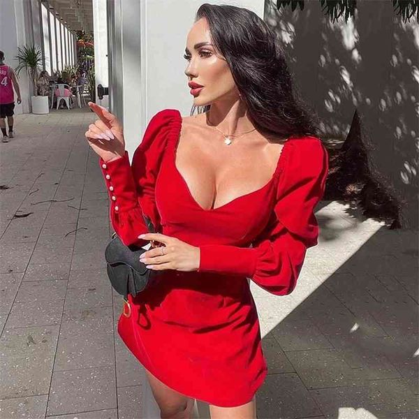 spring red a line dress v-neck lantern long sleeve club celebrity party autumn mini vestidos 210527, Black;gray
spring red a line dress v-neck lantern long sleeve club celebrity party autumn mini vestidos 210527, Black;gray