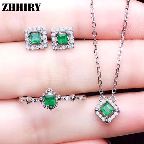 bracelet, earrings & necklace natural emerald jewelry sets genuine solid 925 sterling silver for women gemstone ring earring zhhiry, Black
bracelet, earrings & necklace natural emerald jewelry sets genuine solid 925 sterling silver for women gemstone ring earring zhhiry, Black