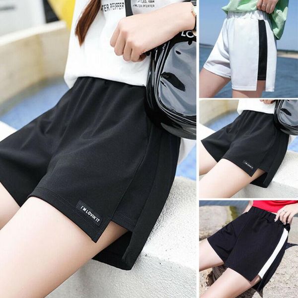 women's shorts plus size womens sport yoga loose casual ladies running quick drying summer elastic waist sweatpants, White;black
women's shorts plus size womens sport yoga loose casual ladies running quick drying summer elastic waist sweatpants, White;black