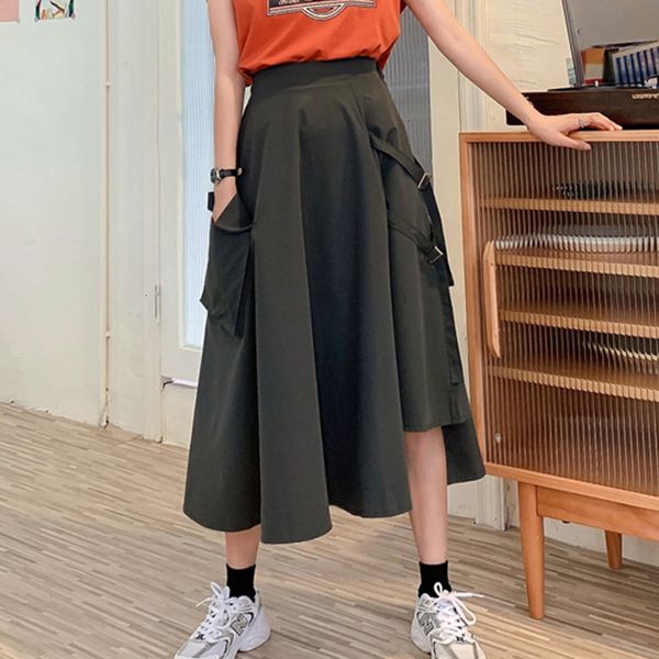 Skirts skirts Winter Novelty Irregular Pocket A-line Top Fashion Belt High Low Thick Twill Pleated Long 14XG, Black
Skirts skirts Winter Novelty Irregular Pocket A-line Top Fashion Belt High Low Thick Twill Pleated Long 14XG, Black