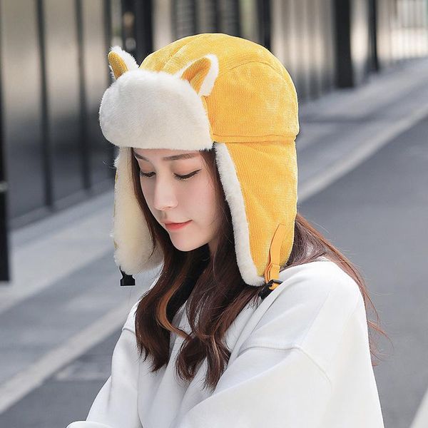 beanie/skull caps women warm earmuffs thicken ear-flapped hat winter cold-proof cotton cat ears cap 2021winter russian 2021, Blue;gray
beanie/skull caps women warm earmuffs thicken ear-flapped hat winter cold-proof cotton cat ears cap 2021winter russian 2021, Blue;gray